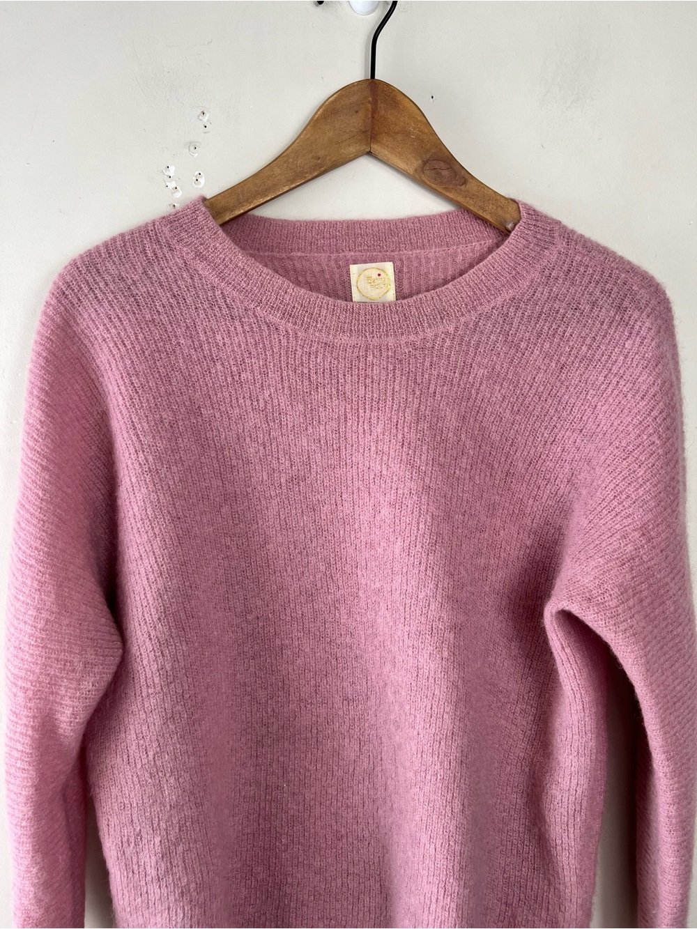 Des Petits Hauts Babali Sweater Pink Pullover SZ Small Kid Mohair Alpaca Blend - Picture 3 of 11